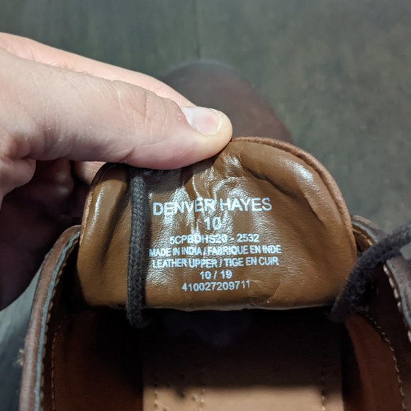 Denver Haye's Men's Leather Chukka Boots, Size 10 - Picture 3 of 3